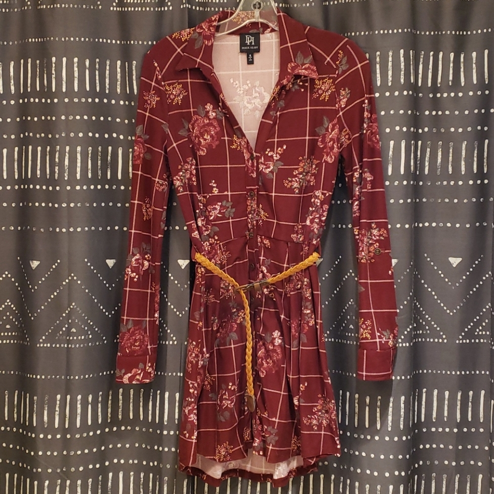 Derek Heart button up dress S